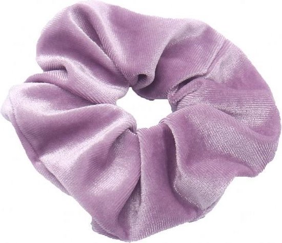 Velvet scrunchie/haarwokkel, lila