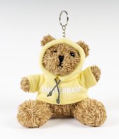 Memoriez Teddybeer sleutelhanger met gele trui