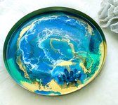 Decoratieve Schaal Goud - Decoratief Plateau - Kaarsenplateaus - Ø 30 cm - Cadeau tip