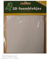 Hobbycentraal 3D-Foamblokjes 1,5mm 10 pakjes á 400 blokjes 5mm x 5mm x 1.5mm