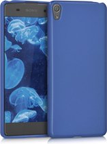 kwmobile telefoonhoesje voor Sony Xperia XA - Hoesje voor smartphone - Back cover in metallic blauw