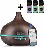 SensaHome ZEN300 Aroma diffuser - Met Etherische Oliën - Zwart