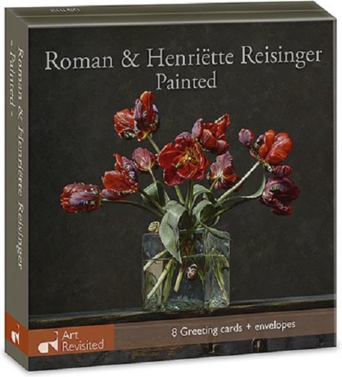 Kaartenmapje Roman & Henriëtte Reisinger - Painted - 4 x 2 afbeeldingen - 11x11cm