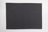 2x Monaco Placemat Steel Grey - lederlook - Grijs - rechthoek - 45x30cm - Kunstleder