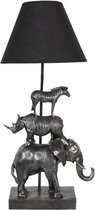 Tafellamp - Design Lamp - Design Tafellamp - Lamp - Sfeer - Interieur - Sfeerlamp - Lampen - Sfeerlampen - Tafellampen - Tafellamp - Staande lamp - Jungle - Zilver - 65 cm hoog