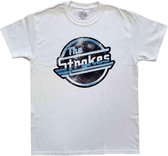 The Strokes Heren Tshirt -XL- Distressed OG Magna Wit