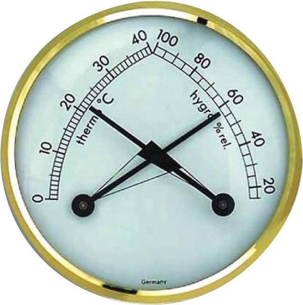TFA Thermometer-Hygrometer ( zwartgoud - rond)