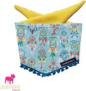 Knoopbandana hond | IBIZA Dreamcatcher Blue maat S