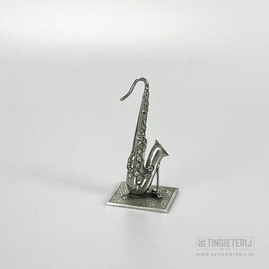 Beeldje Saxofoon - Saxofonist - Jubileum - Cadeau Saxofoon - luxe geschenk - Muziek