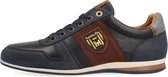 Pantofola d'Oro Asiago Sneakers - Heren Leren Veterschoenen - Blauw - Maat 41