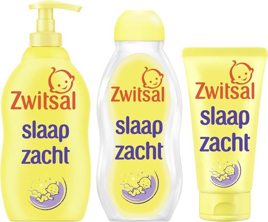 Zwitsal Baby Slaap Zacht - Bodycrème + Bad- & Wasgel + Massageolie -  Voordeelverpakking | bol.com