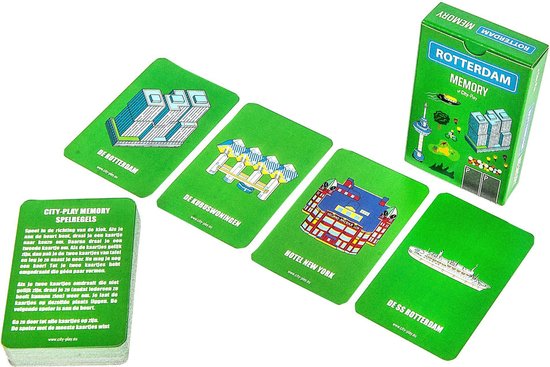 Afbeelding van het spel Memory Rotterdam City-Play - kaarten memory stad rotterdam