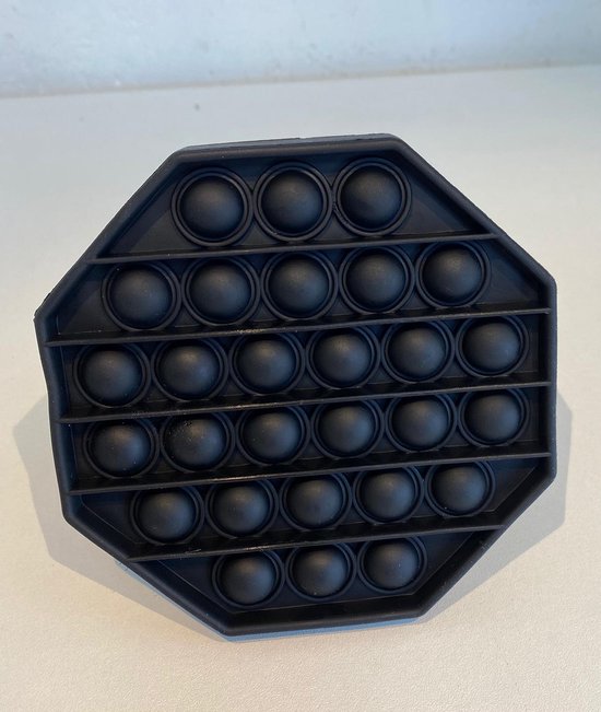 Fidget Toy Pop It Trends & Hypes Pop Pop Bubble Zwart Hexagon