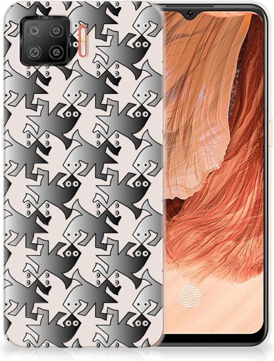 OPPO A73 4G TPU Hoesje Salamander Grey