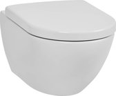 Ben Segno Hangtoilet - met Toiletbril - Xtra Glaze+ Free Flush Wit - WC Pot - Toiletpot - Hangend Toilet