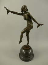 Beeld - Danseres - Brons - 39 cm hoog