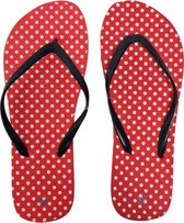Sorprese vlinder – slippers – rood stip – maat 40 – slippers dames – teenslippers - badslippers