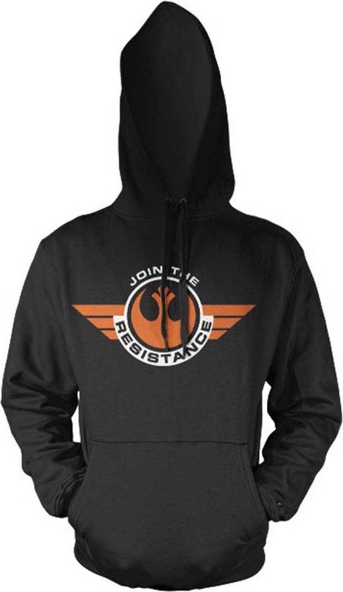 Merchandising STAR WARS 7 - Sweatshirt Join The Resistance Hoodies Black (S)