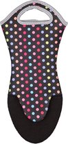 Wenko Ovenwanten Dots 32 X 15 Cm Neopreen Zwart 2 Stuks