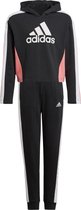 adidas adidas Colorblock Trainingspak - Maat 152  - Unisex - zwart - wit - roze