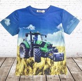 s&C Tractor shirt h39 - 98/104