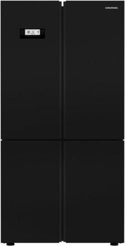 Koelkast: GRUNDIG GQM21225GB Amerikaanse koelkast 4 deurs, van het merk Grundig