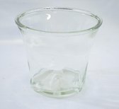 Vaas van recycled glas: 13 x Ø 15  cm