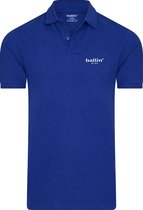 Heren Polo SS met Ballin Est. 2013 Basic Polo Print - Blauw - Maat 3XL