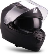 SOXON ST-1001 RACE integraal helm, motorhelm, scooterhelm ECE keurmerk, Zwart, XXL hoofdomtrek 63-64cm