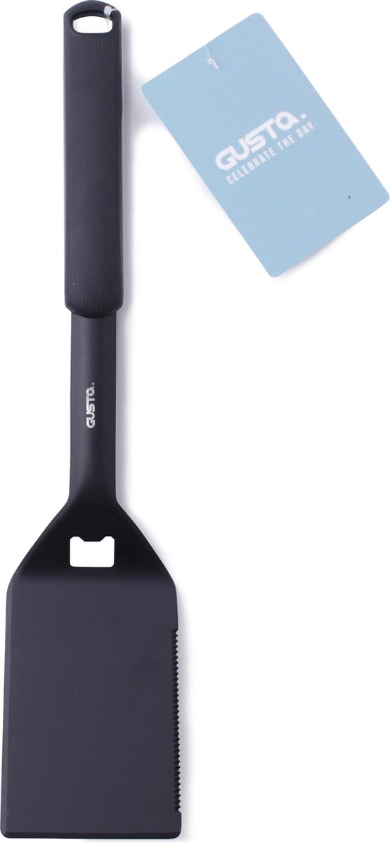 BBQ spatel zwart - Barbecue spatel - zomer - cadeau tip