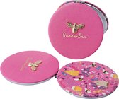 CGB THE BEEKEEPER 'QUEEN BEE' PINK COMPACT MIRROR