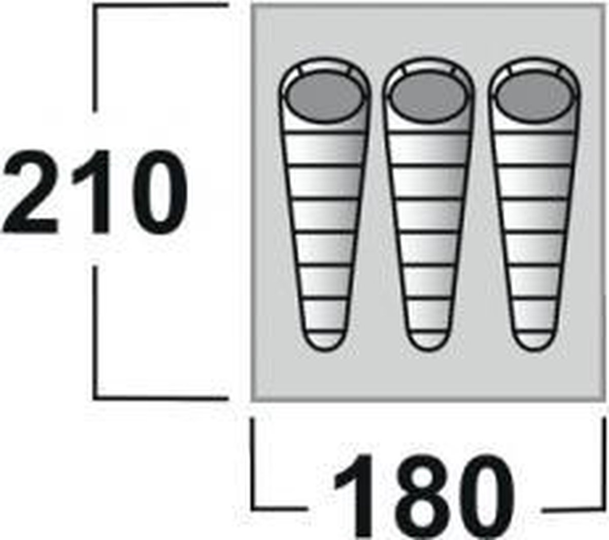 Husky tent extreem lichtgewicht Brofur 3 - 3 persoons - Groen