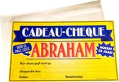Paperdreams Gift Cheque - Abraham - 50 jaar - Wenskaart - Cadeuakaart