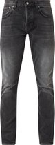 Nudie Jeans Grim Tim slim fit jeans met stretch - Grijs - Maat W33 - L32