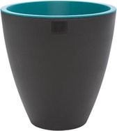 Kitchen & Deco Bloempot / Plantenbak - Antraciet/Pastelgroen - Ø40 x (H)41cm