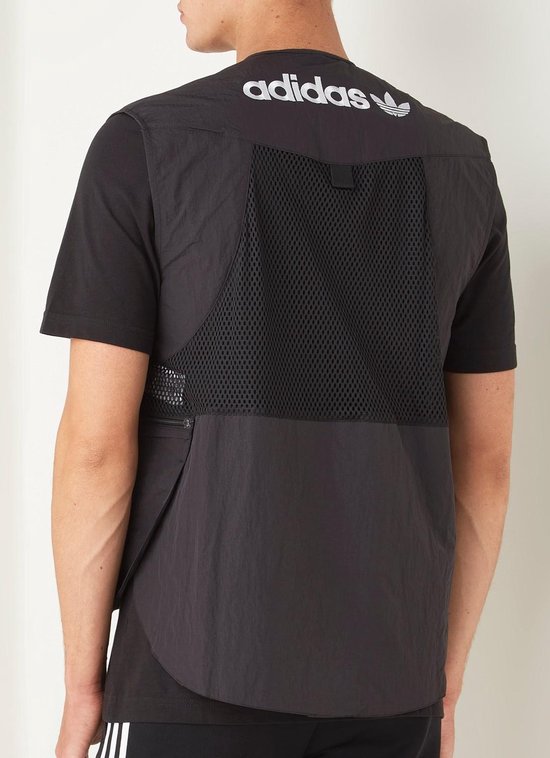 adidas Originals Adventure Trial bodywarmer met logo en ritszakken - Zwart  - Maat S | bol.com