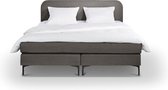 Beter Bed Complete Boxspring Manchester met Gestoffeerd Matras - 180x200 - Donkergrijs