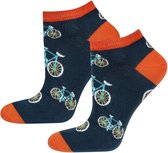 Verjaardag cadeau - Fiets Sokken - Sneaker sokken - Wielren fiets - Sneaker - Leuke sokken - Vrolijke sokken - Luckyday Socks - Sokken met tekst - Aparte Sokken - Socks waar je Hap