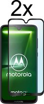 Motorola G7 Plus Screenprotector - Beschermglas Motorola Moto G7 Plus Screen Protector Glas - Full cover - 2 stuks