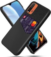 Xiaomi Poco M3 / Redmi 9T Hoesje met Kaartsleuf Back Cover Zwart