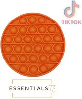 ESSENTIALS73 POP IT Fidget Toy - Rond - Oranje - Tiktok