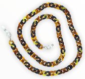 Eyezoo® XL Chain – Brillenketting Grote Schakel – Schildpad – Black Turtle