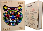 Regenboog Tijger - Houten Puzzel Volwassenen - Jigsaw puzzels - A3 formaat