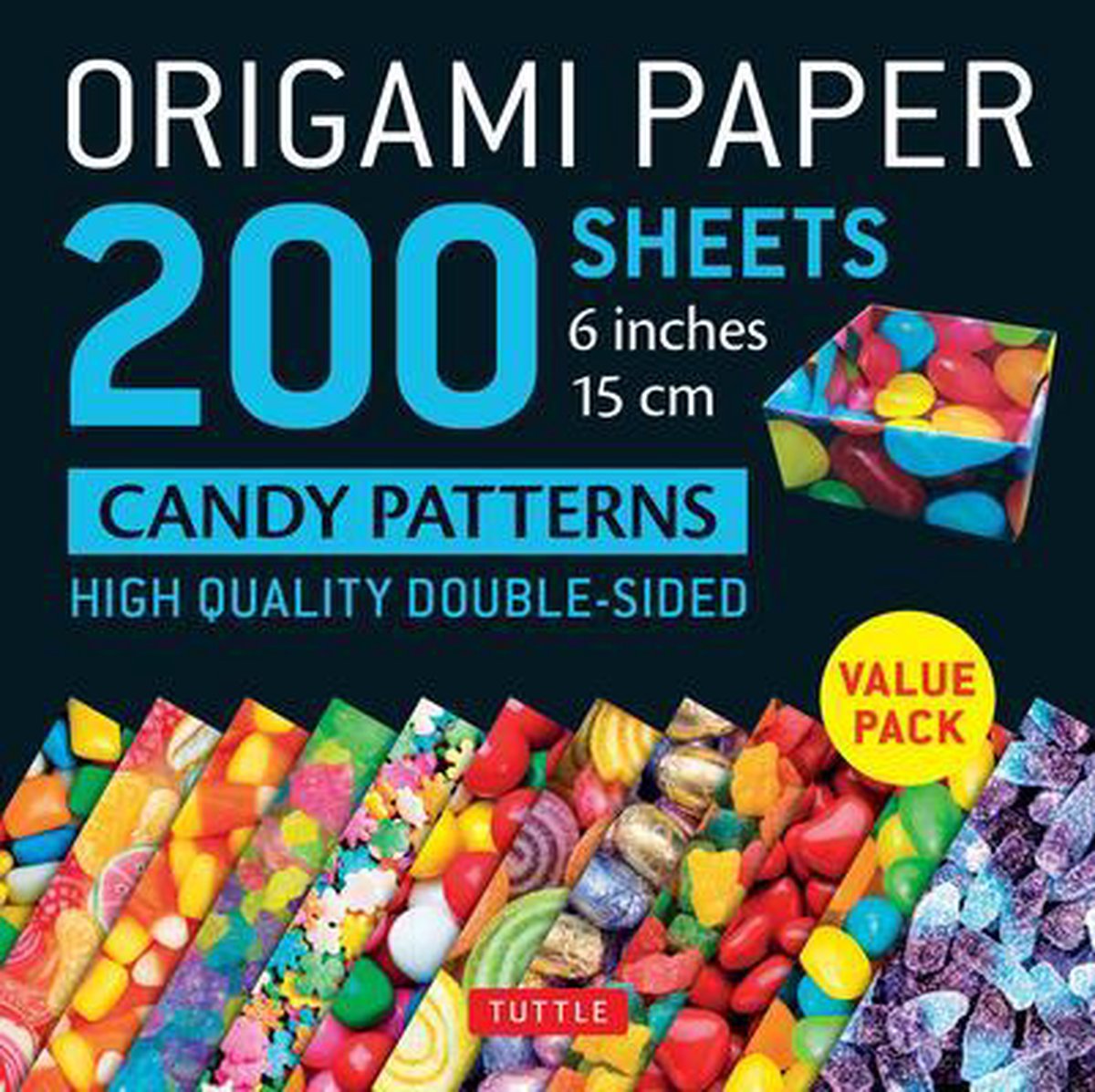 Origami Paper 200 Sheets Candy Patterns 6 Inch