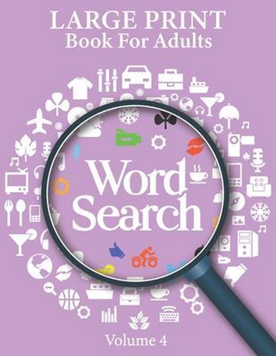 Large Print Word Search Books For Adults Volume 4 Word Search Game