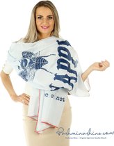 Licht Blauwe Sjaal | Dames-Omslagdoek-Cadeaus Voor Haar-Katoen-Select Deal-Pareo-Sauna-Lichte Sjaal-Blauw