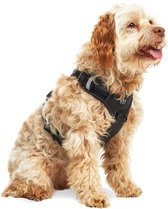 Hondentuigje - Anti-Trek Tuig - Hondenharnas - Reflecterend - Zwart - Maat M