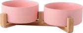 Petlux Premium keramische Design voerbak - roze