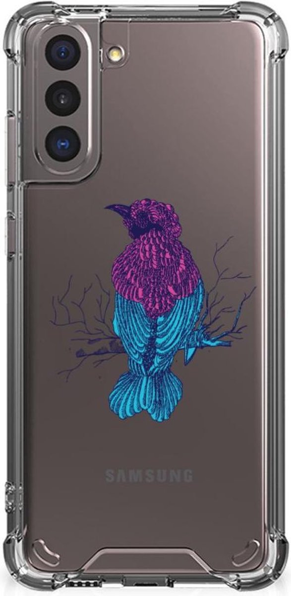Samsung Galaxy S21 Stevig Bumper Hoesje Merel