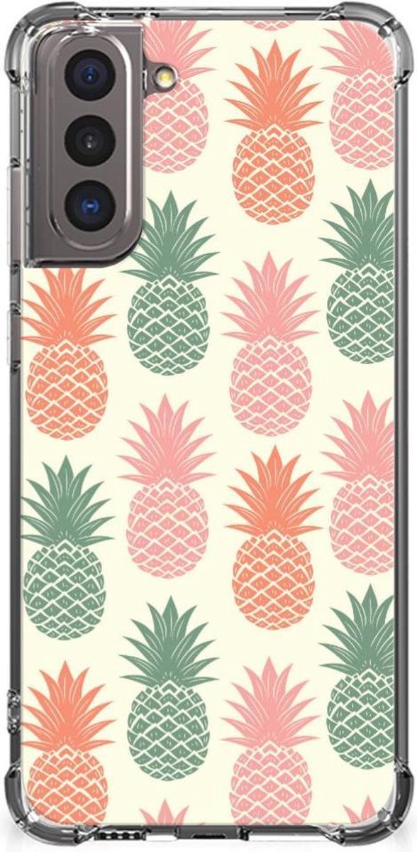 Back Cover voor Samsung Galaxy S21 Beschermhoes Ananas